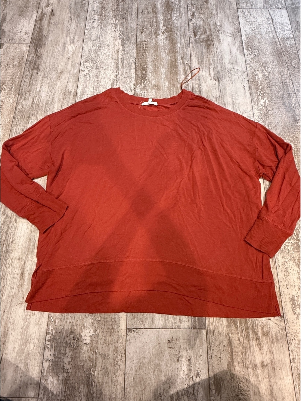 Workshop Republic XXL Rust Oversized Sweatshirt Boho Casual